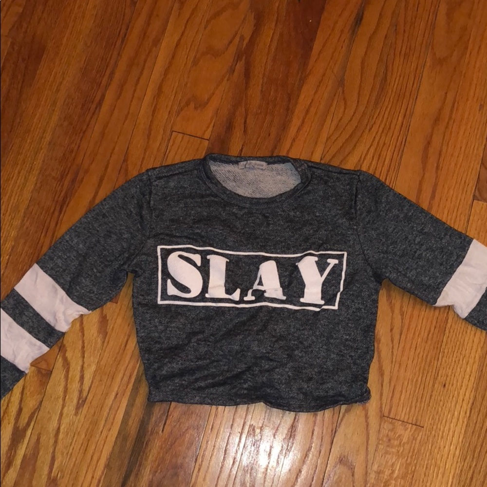 slay cropped long sleeve